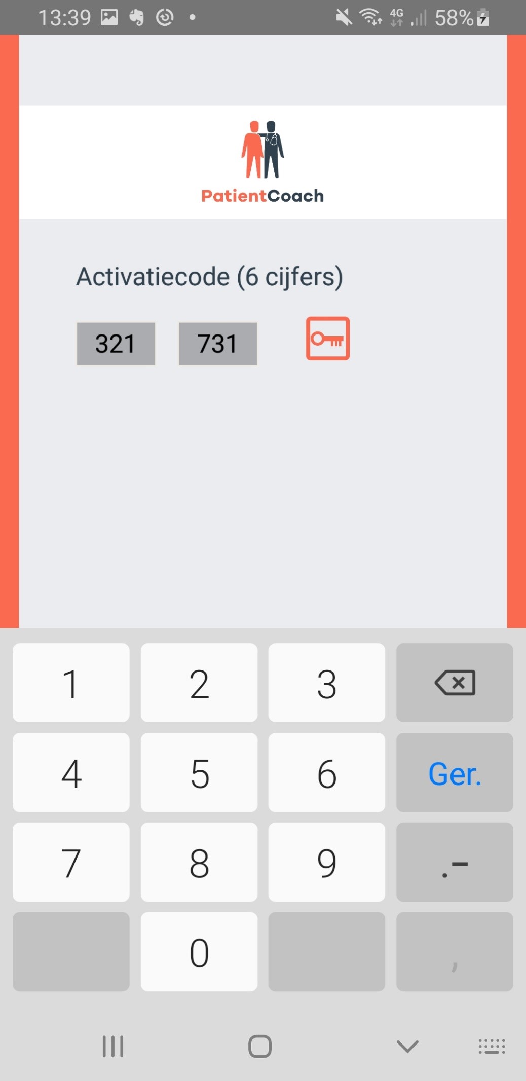 activatiecode invoeren